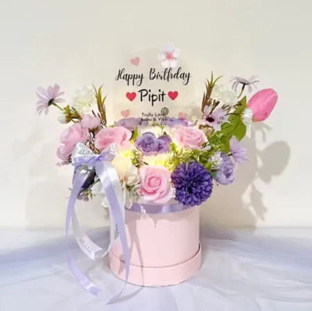 Bloom Box Akrilik Ucapan Ulang Tahun Pulau Taliabu